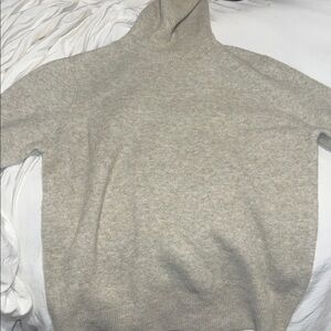 Mango Women’s knitted Beige turtleneck Sweater